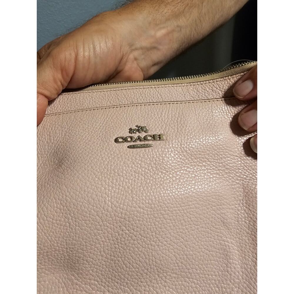 Coach pink crossbody pebbled leather - Picture 3 of 6